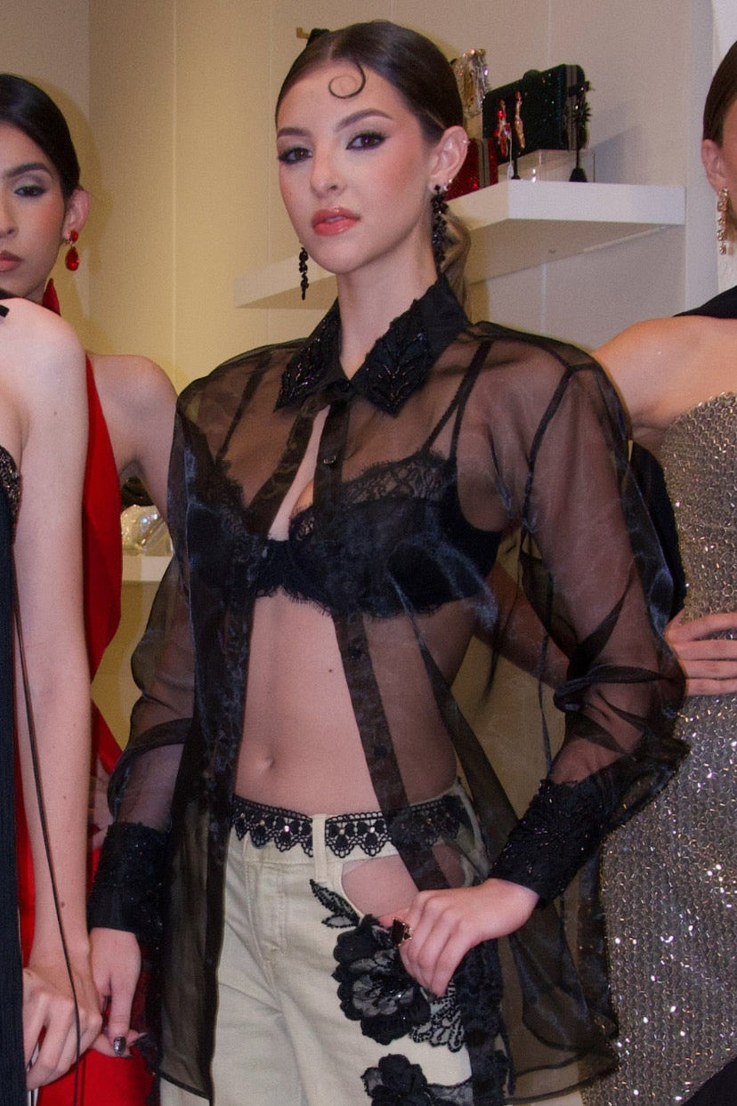 Orchid Organza Blouse