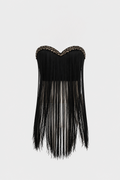 Raven Fringe Bustier