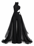 Obsidian Cape Jumpsuit
