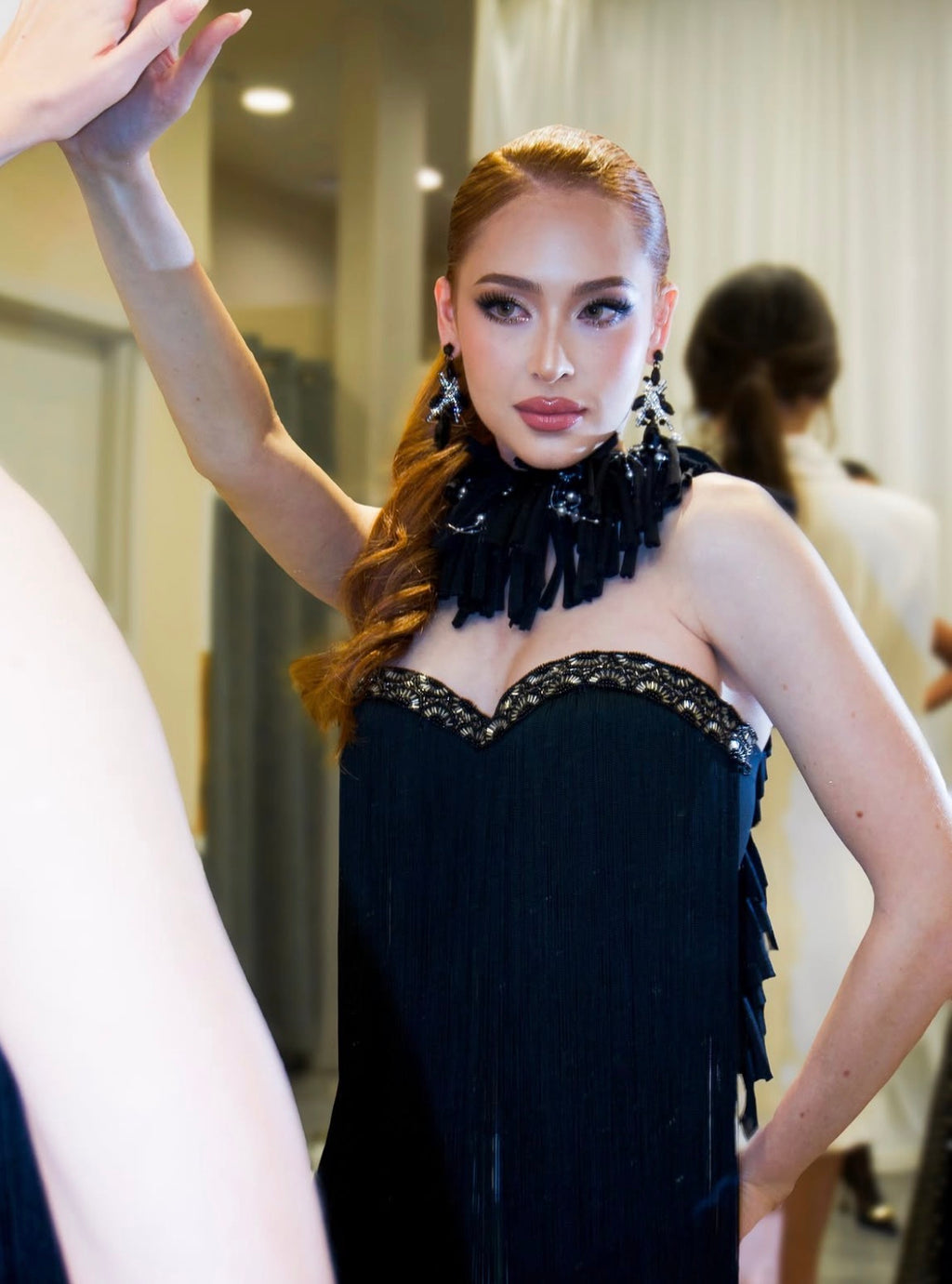 Raven Fringe Bustier